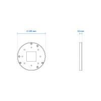 VIVOTEK AM-51D Adapterplatte für 4 Install.-box