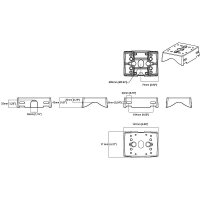Axis T91B47 Mastmontage Adapter, 50 - 150 mm, IK10