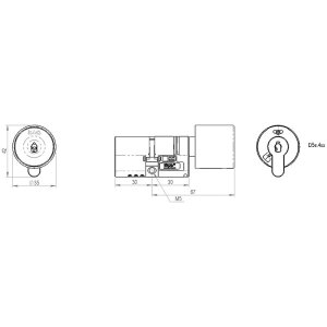 iLOQ S5 Profilzylinder A30 I30 long-neck