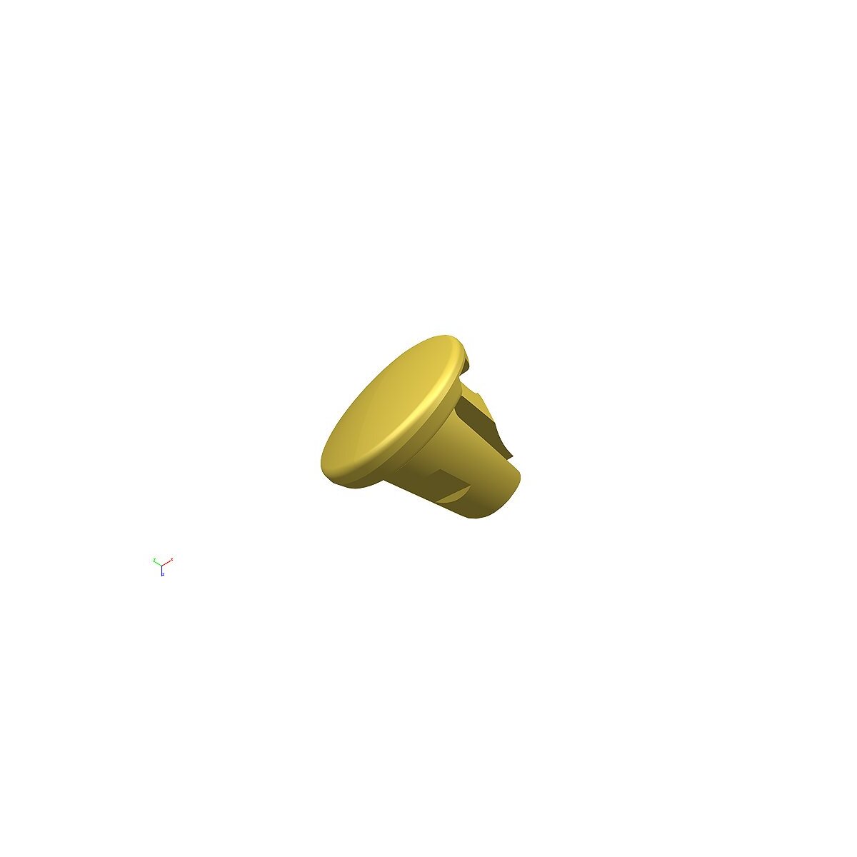 iLOQ Farbkappe für Key Fob K55S.2, Gelb 100Stk.