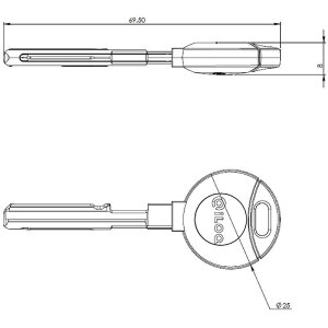 iLOQ S10-Schlüssel für Schlüsseltresore K10S.4