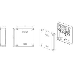 iLOQ Online Türmodul N502 zum Anschluss von Lesern