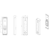 iLOQ RFID-Türleser + Touch-Tasten, NFC-kompatibel
