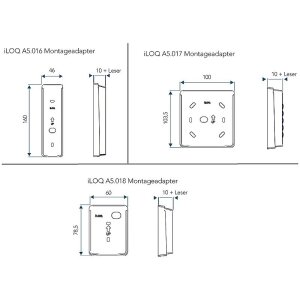 iLOQ Montageadapter für N505i Leser