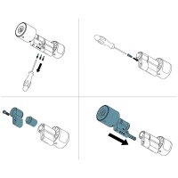 iLOQ Fixierstab für S5-Europrofilzylinder