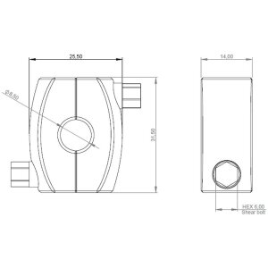iLOQ Kettenhalteschelle f. G3 Vorhängeschlossbügel