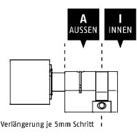 iLOQ 55mm Verlängerung für S5-Europrofilzylinder