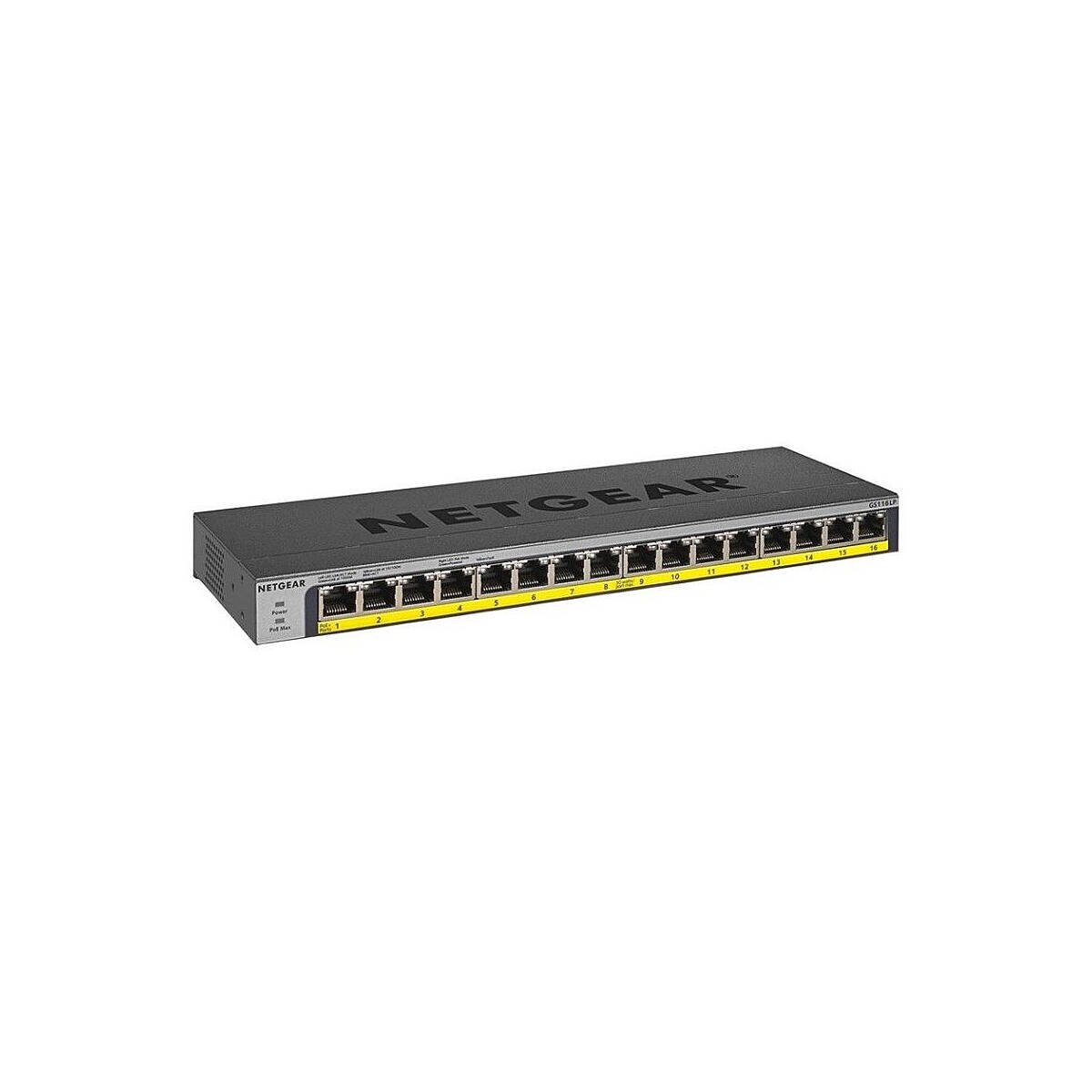 NETGEAR GS116LP-100EUS 16-Port Switch, u box