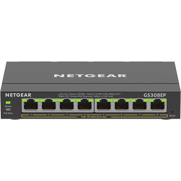 NETGEAR GS308EP-100PES 8-Port, smart managed, PoE