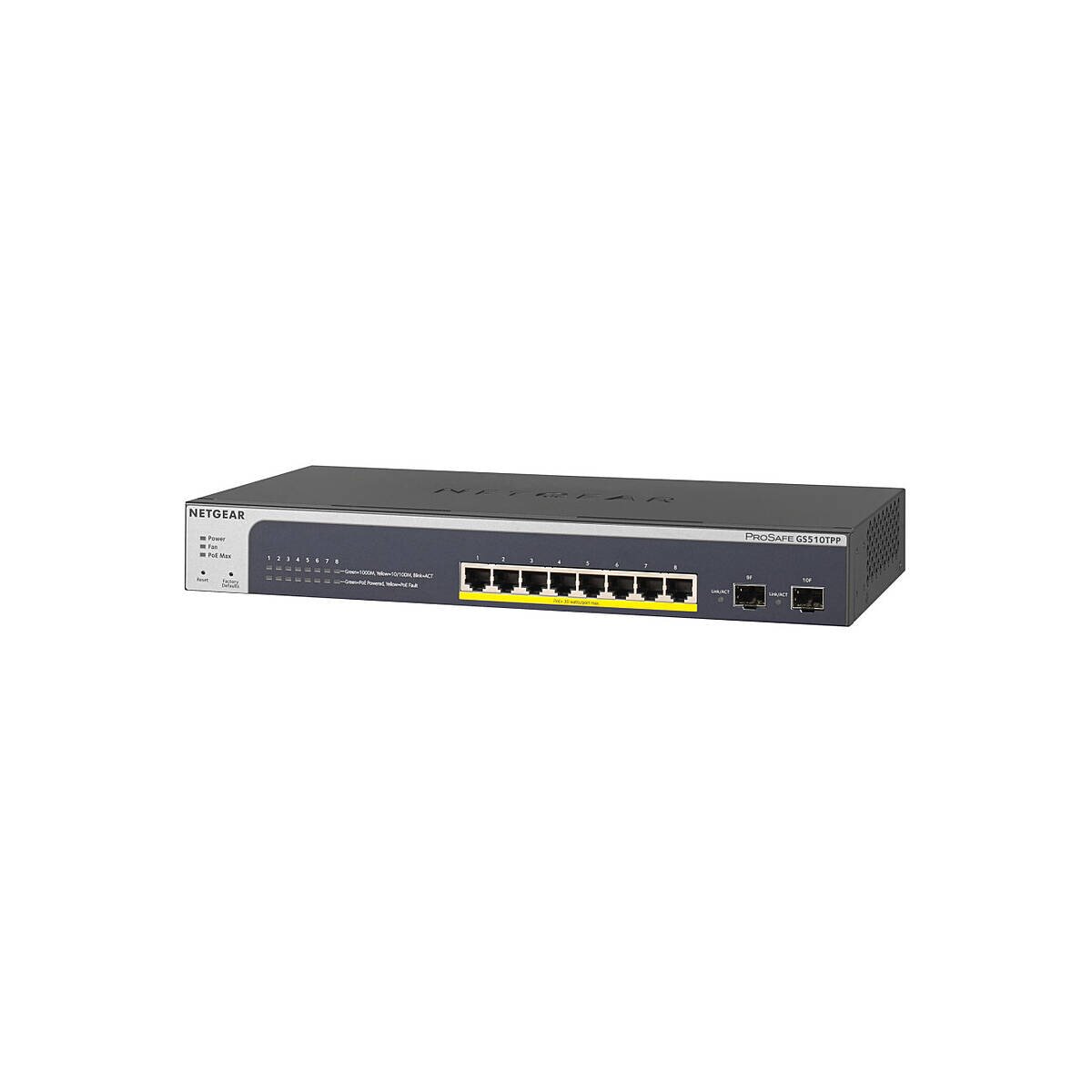 NETGEAR GS510TPP-100EUS 8 Port Switch, m box