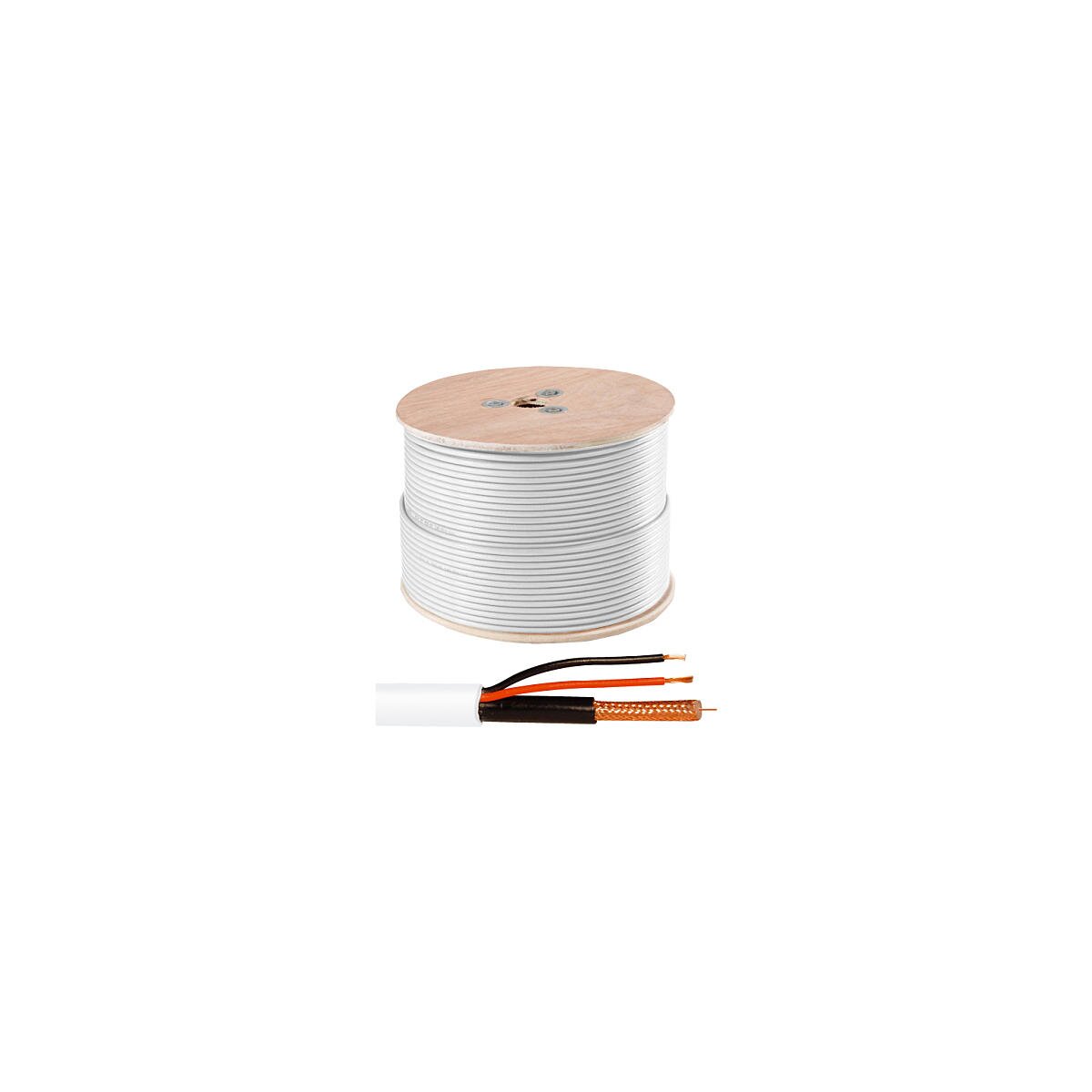 Abus KA9000 Video-Kombikabel Strom und Video, 250m