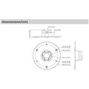 Dahua PFA108 Adapterplatte