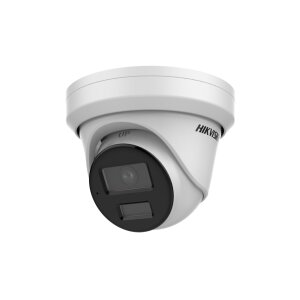 Hikvision DS-2CD3343G2-ISU(2.8mm)(B)(O-STD) Netzwerk Turret Kamera, 4MP, AcuSense, 120dB WDR, Mic, IR, IP67, weiß