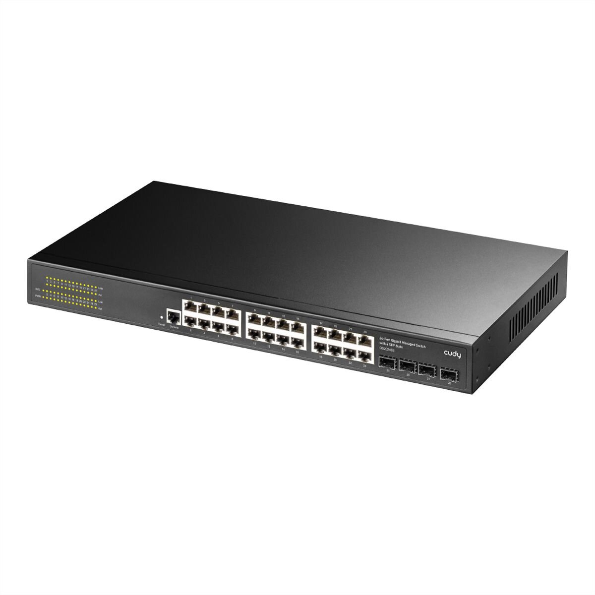 CUDY GS2024S2 24-Port Gigabit Switch Layer 2 Managed mit 4 G