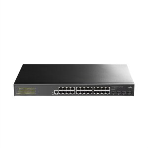 CUDY GS2024S2 24-Port Gigabit Switch Layer 2 Managed mit 4 Gigabit SFP Slots
