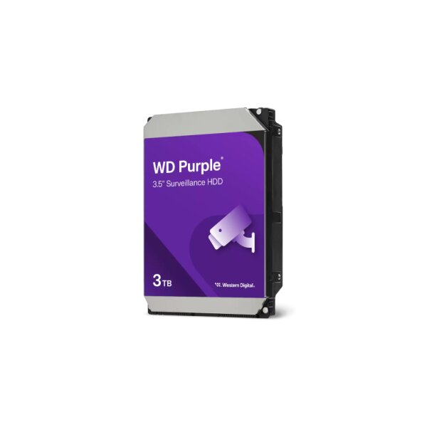 Western Digital WD34PURZ "WD Purple Festplatte, 3,5"", SATA 6Gb/s, 3TB, 64MB Cache, 24x7, für Videoüberwachung optimiert"
