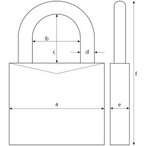 ABUS Bluetooth Vorhangschloss EVEROX™ One 61/45