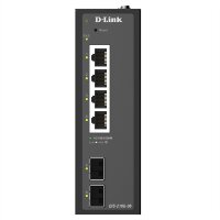 D-Link DIS-210G-06 6-Port Switch, Smart Managed Gigabit Industrial