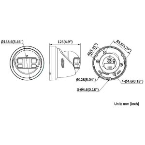 HIKVision DS-2CD2387G3P-LIS2UY/SL(180°)(Black)