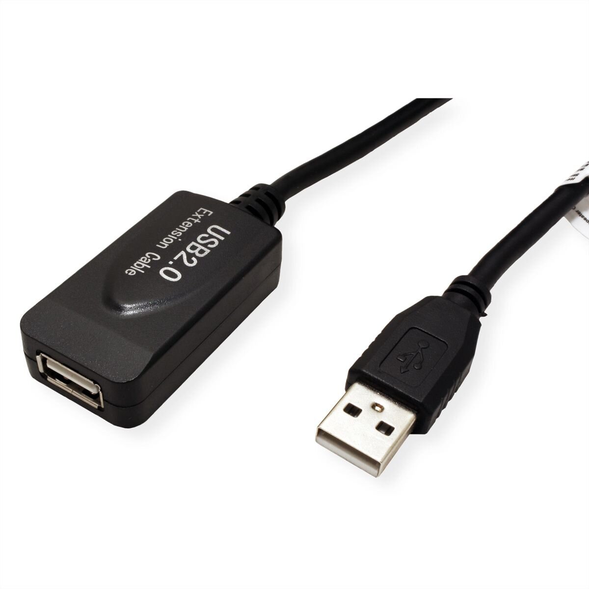 STANDARD USB 2.0 Verlängerung, aktiv, mit Repeater, sch