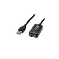 STANDARD USB 2.0 Verlängerung, aktiv, mit Repeater, schwarz, 10 m