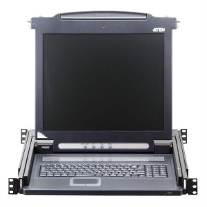ATEN CL1000M KVM-Konsole, 43cm LCD, VGA, PS/2, IT-Layout