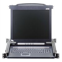 ATEN CL1000M KVM-Konsole, 43cm LCD, VGA, PS/2, IT-Layout