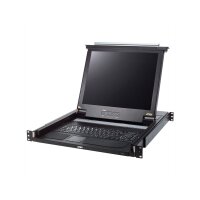 ATEN CL1000M KVM-Konsole, 43cm LCD, VGA, PS/2, UK-Layout