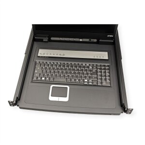 ATEN CL1308N KVM-Switch, 48cm TFT, VGA, PS/2-USB, 8 Port, IT-Layout