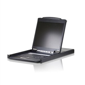 ATEN CL1316N KVM-Switch, 48cm TFT, VGA, PS/2-USB, 16 Port, FR-Layout