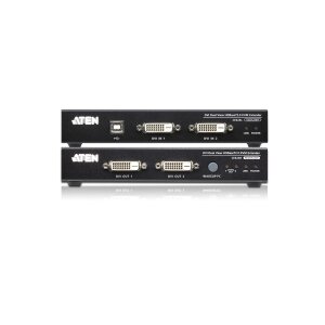 ATEN CE624 USB 2.0 DVI Dual Anzeige KVM Extender HDBaseT