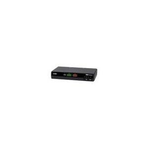 ATEN CS1142DPH4C 2-Port USB 5K DP/HDMI, Dual Bildschirm Universal Secure KVM Switch mit Cardreader