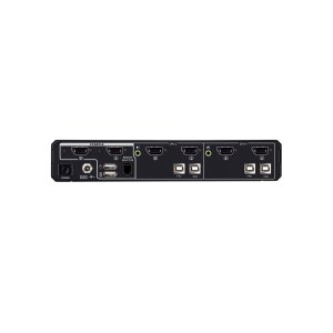 ATEN CS1142DPH4C 2-Port USB 5K DP/HDMI, Dual Bildschirm Universal Secure KVM Switch mit Cardreader