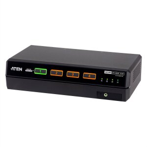 ATEN CS1144DPH4 4-Port USB 5K DP/HDMI, Dual Bildschirm Universal Secure KVM Switch