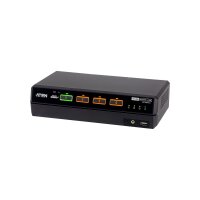 ATEN CS1144DPH4C 4-Port USB 5K DP/HDMI, Dual Bildschirm Universal Secure KVM Switch mit Cardreader