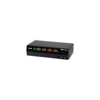 ATEN CS1144DPH4C 4-Port USB 5K DP/HDMI, Dual Bildschirm Universal Secure KVM Switch mit Cardreader