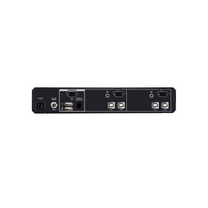 ATEN CS1182DPH4C 2-Port USB 5K DP/HDMI, Single Display Universal Secure KVM Switch mit CAC