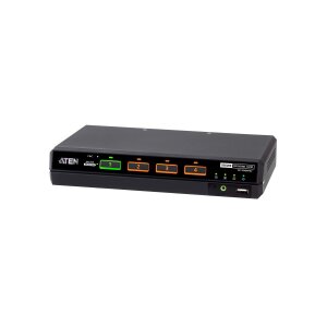 ATEN CS1184DPH4C 4-Port USB 5K DP/HDMI, Single Display Universal Secure KVM Switch mit Cardreader