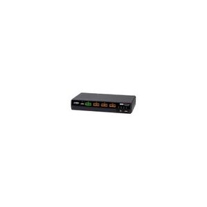 ATEN CS1184DPH4C 4-Port USB 5K DP/HDMI, Single Display Universal Secure KVM Switch mit Cardreader