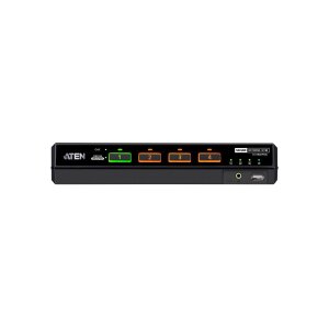 ATEN CS1184DPH4C 4-Port USB 5K DP/HDMI, Single Display Universal Secure KVM Switch mit Cardreader