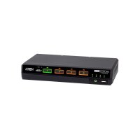 ATEN CS1184DPH4C 4-Port USB 5K DP/HDMI, Single Display Universal Secure KVM Switch mit Cardreader