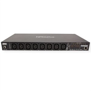 ATEN PE8108G IP-Fernschaltsteckdose, 8 Port, 1HE, 8xC13, 10A, Einzel-P.-Messung