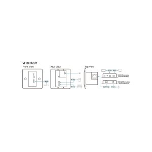 ATEN VE1801AEUT HDMI 4K HDBaseT-Lite Sender, mit EU-Wandplatte PoH