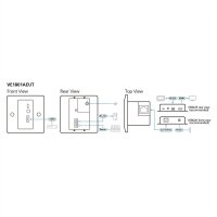 ATEN VE1801AEUT HDMI 4K HDBaseT-Lite Sender, mit EU-Wandplatte PoH