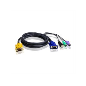 ATEN 2L-5302UP PS/2 VGA Anschlusskabel, schwarz, 1,8 m