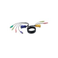 ATEN 2L-5305P KVM Kabel VGA, PS/2 und Audio, schwarz, 5 m