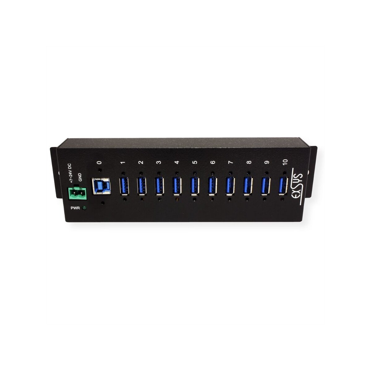EXSYS EX-1110HMVS 10 Port USB 3.2 Gen1 HUB 15KV ESD Surge Pr