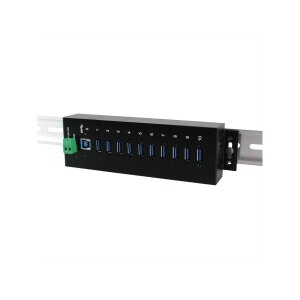 EXSYS EX-1110HMVS 10 Port USB 3.2 Gen1 HUB 15KV ESD Surge Protection Metallgehäuse
