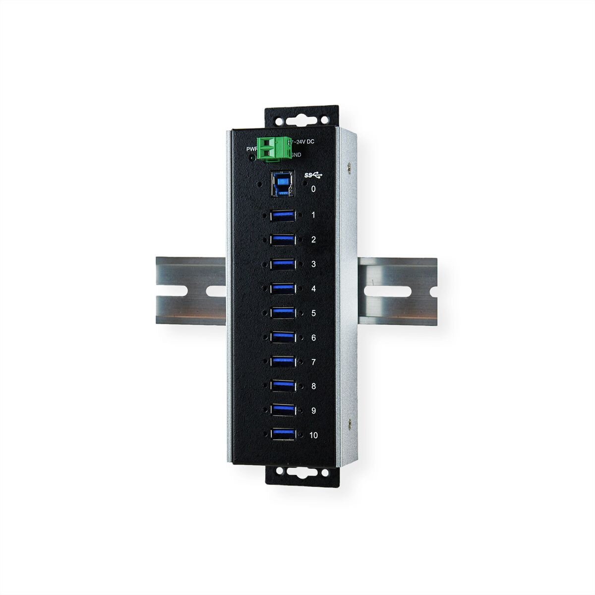 EXSYS EX-1110HMVS-WT 10 Port USB 3.2 Gen1 HUB 15KV ESD Surge