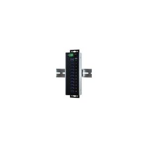EXSYS EX-1110HMVS-WT 10 Port USB 3.2 Gen1 HUB 15KV ESD Surge Protection für erweiterte Temperaturen